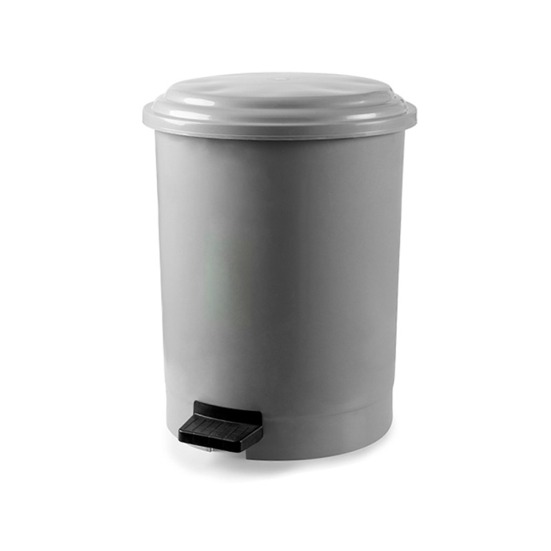 Будкрам купити Відро для сміття з педаллю 50Л, пластик, сірий Afacan Plastik