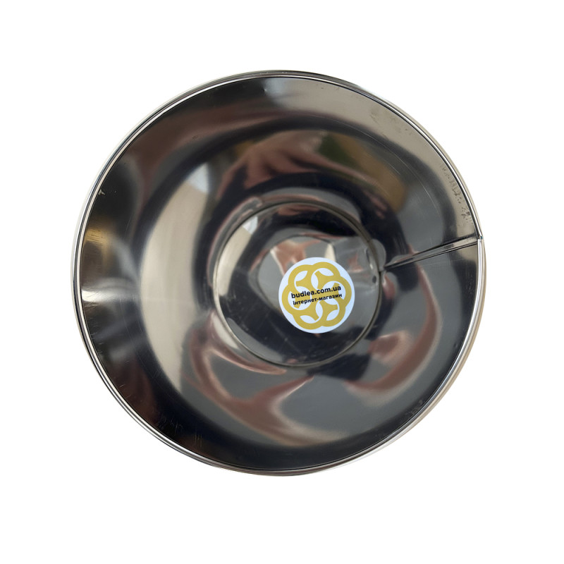 Будкрам купити Відро для сміття 18Л з обідком негорюче, нержавіюча сталь, хром VINKS