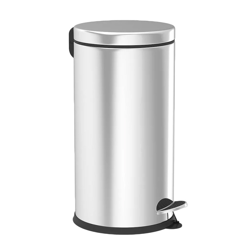 Будкрам купить Ведро для мусора 12Л с педалью, нержавеющая сталь, хром VINKS