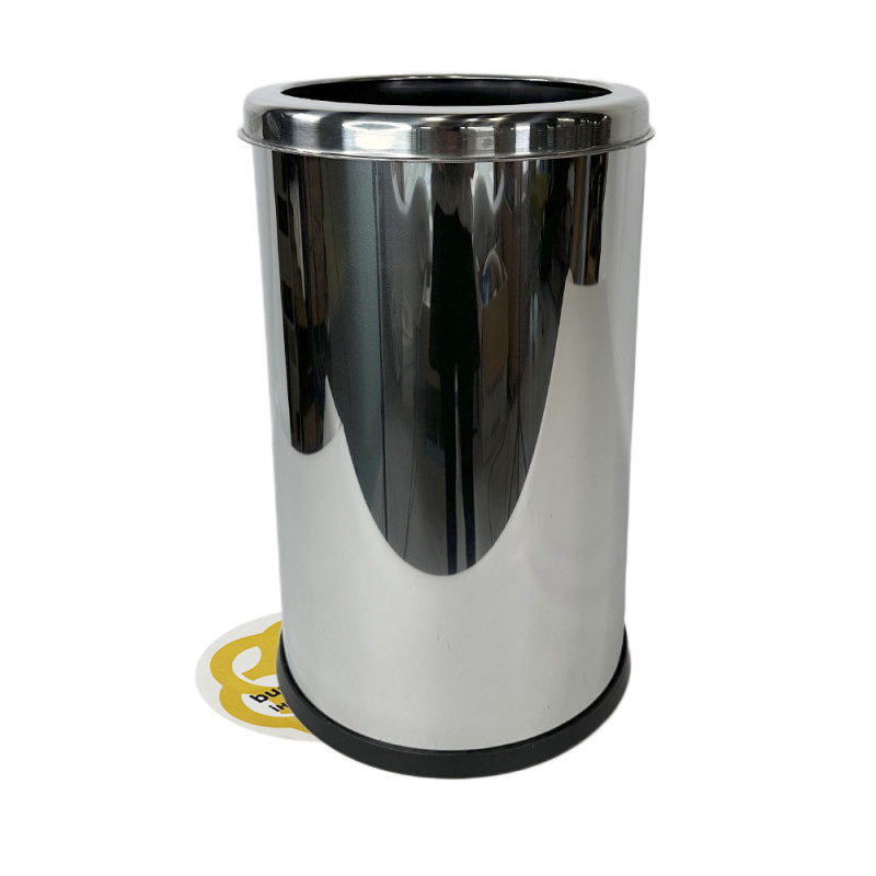 Будкрам купити Відро для сміття на 16Л з обідком, нержавіюча сталь, хром VINKS