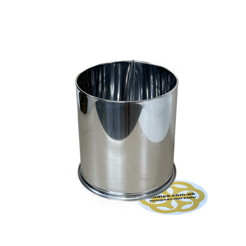 Будкрам купити Відро для сміття 6Л без кришки, нержавіюча сталь, хром VINKS
