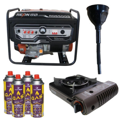 Будкрам купить Бензиновый генератор EF Power RD6500S + газовая плитка Orcamp CK-505 + 4 газовых картриджа 400 мл