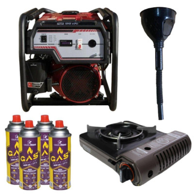 Будкрам купить Бензиновый генератор EF Power YH3600-IV + газовая плитка Orcamp CK-505 + 4 газовых картриджа 400 мл