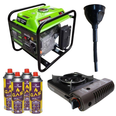 Будкрам купить Инверторный генератор Bass Polska 5047LX + газовая плитка Orcamp CK-505 + 4 газовых картриджа 400 мл