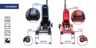 Будкрам купити Двопоршневий низькопрофільний домкрат TAGRED TA288 Двопоршневий низькопрофільний домкрат TAGRED TA288 7