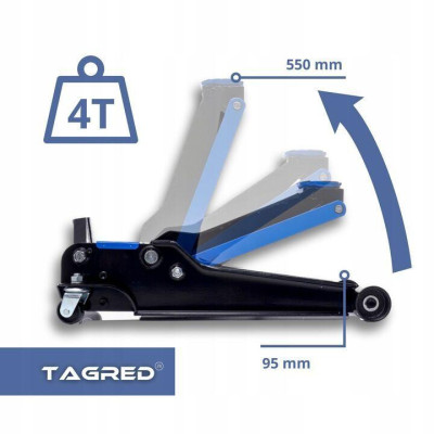 Будкрам купити Двопоршневий низькопрофільний домкрат TAGRED TA288 Двопоршневий низькопрофільний домкрат TAGRED TA288 10