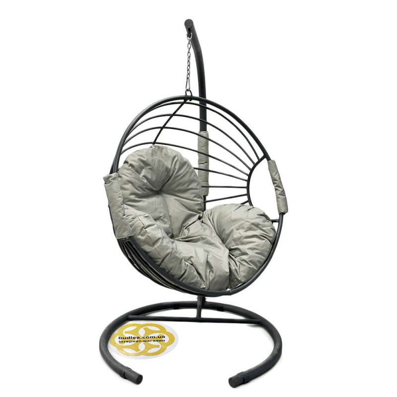 Будкрам купить Подвесное кресло кокон GALAXY  металлическое, антрацит Sanpreis