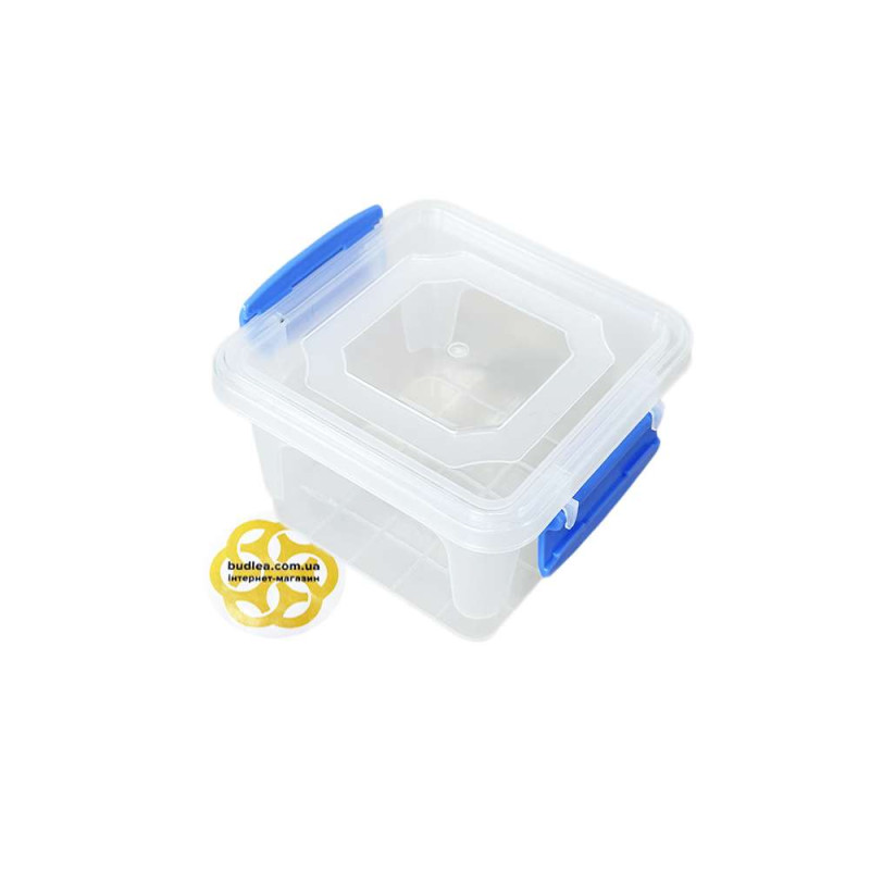 Будкрам купить Пищевой контейнер 500 мл с крышкой, квадратный, пластик, прозрачный SNMZ