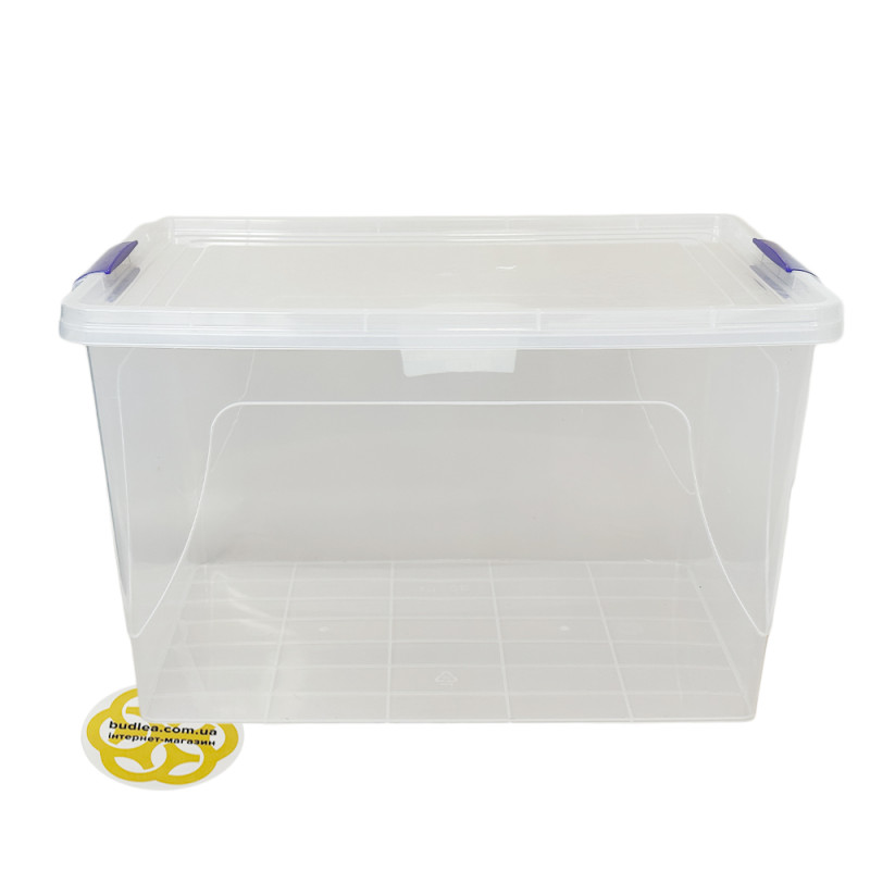 Будкрам купить Пищевой контейнер 30Л JUMBO с крышкой прямоугольный, пластик, прозрачный SNMZ