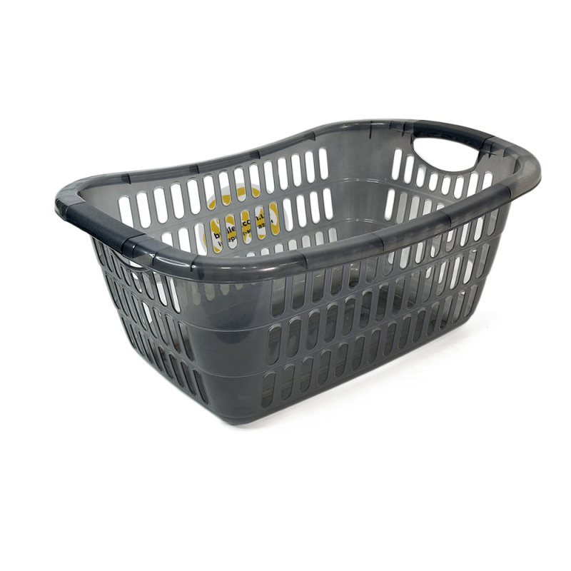 Будкрам купить Корзина для белья LUX, прямоугольная, прозрачный серый SNMZ