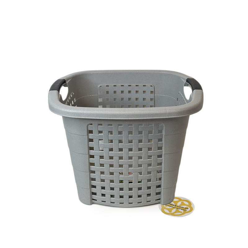 Будкрам купити Кошик для білизни RATTAN квадратний, сірий SNMZ