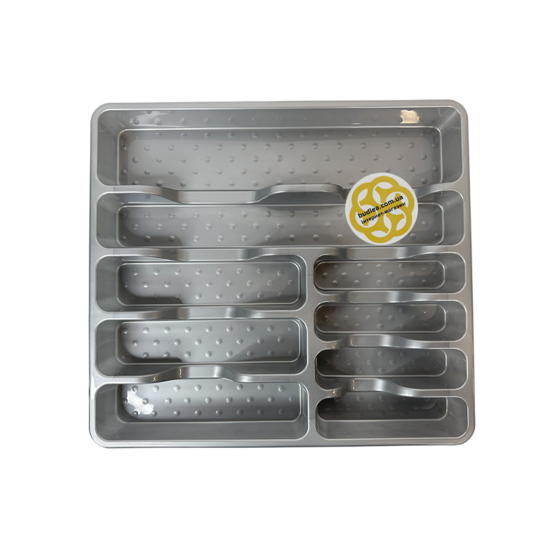 Будкрам купить Лоток для столовых приборов  BIG, пластик, серый SNMZ