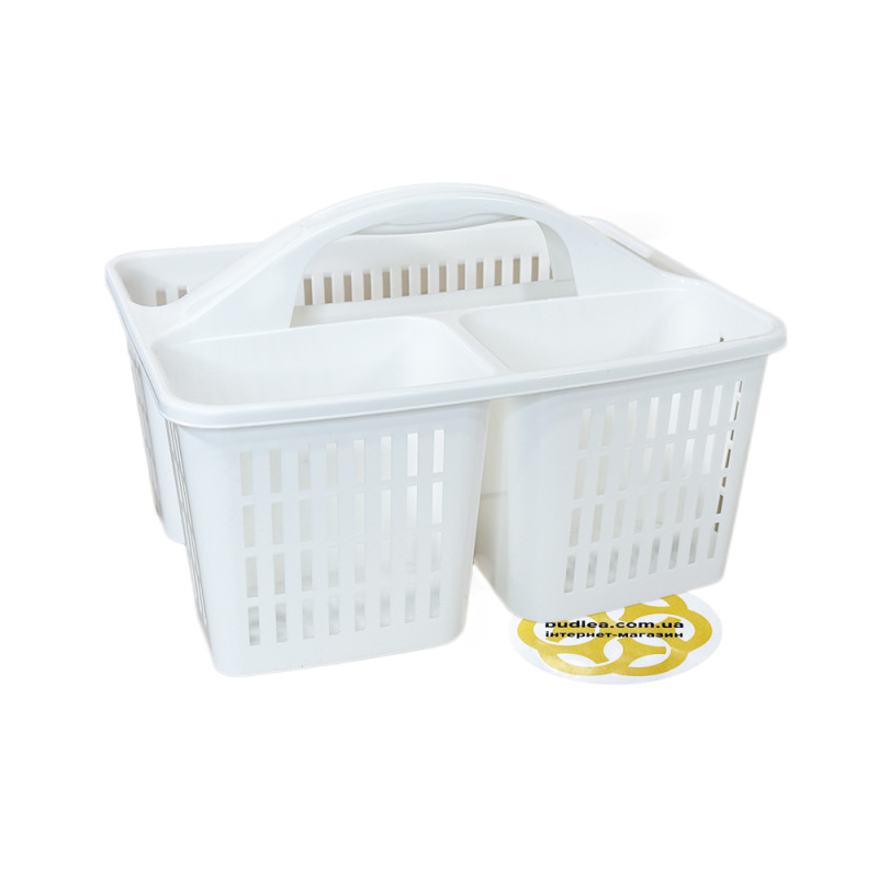 Будкрам купить Органайзер для хранения пластиковый с ручкой, белый SNMZ