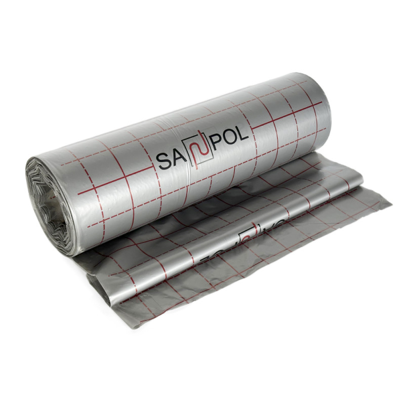 Будкрам купити Плівка поліетиленова з розміткою Sanpol для теплої підлоги, 100 м.кв Sanpreis