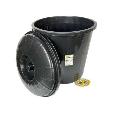 Будкрам купить Пластиковый мусорный бак с крышкой 35 Л, черный SNMZ Пластиковый мусорный бак с крышкой 35 Л, черный SNMZ 2