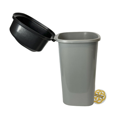 Будкрам купити Баки для сортування сміття 3х60Л, кришка з отвором, пластик, сірий SNMZ Баки для сортування сміття 3х60Л, кришка з отвором, пластик, сірий SNMZ 6