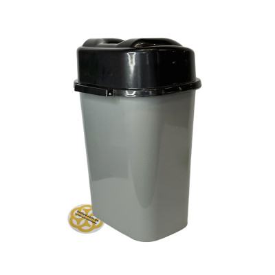Будкрам купити Баки для сортування сміття 3х60Л, кришка з отвором, пластик, сірий SNMZ Баки для сортування сміття 3х60Л, кришка з отвором, пластик, сірий SNMZ 5