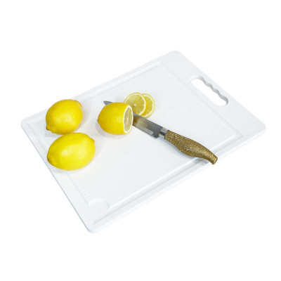 Будкрам купить Разделочная доска 26х35 см большая, пластик, белый SNMZ Разделочная доска 26х35 см большая, пластик, белый SNMZ 5