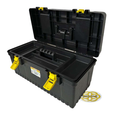 Будкрам купить Ящик для инструментов 22" 25х55х26 см, пластик, черный+скотч алюминиевый 50 м В ПОДАРОК SNMZ Ящик для инструментов 22" 25х55х26 см, пластик, черный+скотч алюминиевый 50 м В ПОДАРОК SNMZ 2