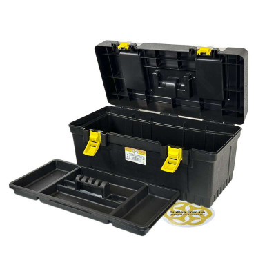 Будкрам купить Ящик для инструментов 22" 25х55х26 см, пластик, черный+скотч алюминиевый 50 м В ПОДАРОК SNMZ Ящик для инструментов 22" 25х55х26 см, пластик, черный+скотч алюминиевый 50 м В ПОДАРОК SNMZ 5