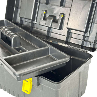 Будкрам купити Ящик для інструментів 26" 27х64.5х28.5 см, пластик, чорний SNMZ Ящик для інструментів 26" 27х64.5х28.5 см, пластик, чорний SNMZ 3