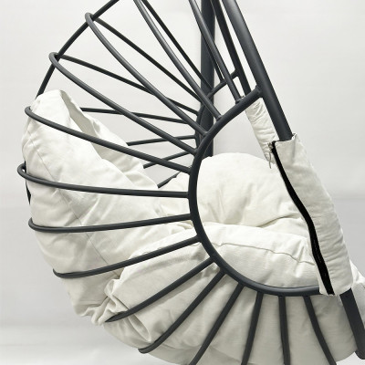 Будкрам купить Подвесное кресло кокон GALAXY  металлическое, антрацит Sanpreis Подвесное кресло кокон GALAXY  металлическое, антрацит Sanpreis 8