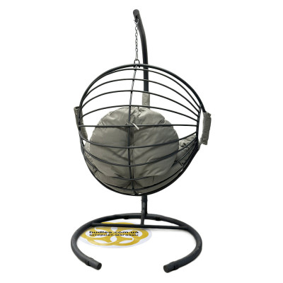 Будкрам купить Подвесное кресло кокон GALAXY  металлическое, антрацит Sanpreis Подвесное кресло кокон GALAXY  металлическое, антрацит Sanpreis 3