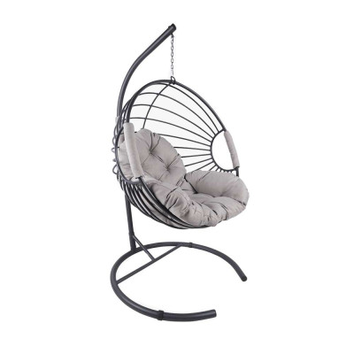 Будкрам купить Подвесное кресло кокон GALAXY  металлическое, антрацит Sanpreis Подвесное кресло кокон GALAXY  металлическое, антрацит Sanpreis 9