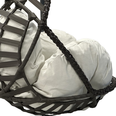 Будкрам купить Подвесное кресло кокон KIDS  из искусственного ротанга, коричневый Sanpreis Подвесное кресло кокон KIDS  из искусственного ротанга, коричневый Sanpreis 2