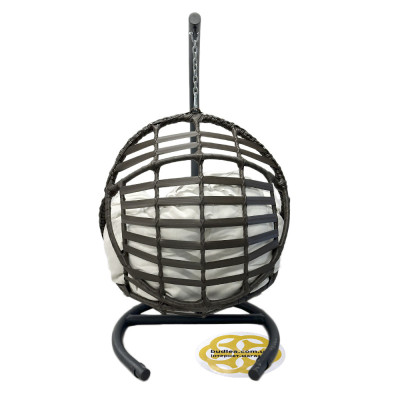 Будкрам купить Подвесное кресло кокон KIDS  из искусственного ротанга, коричневый Sanpreis Подвесное кресло кокон KIDS  из искусственного ротанга, коричневый Sanpreis 3