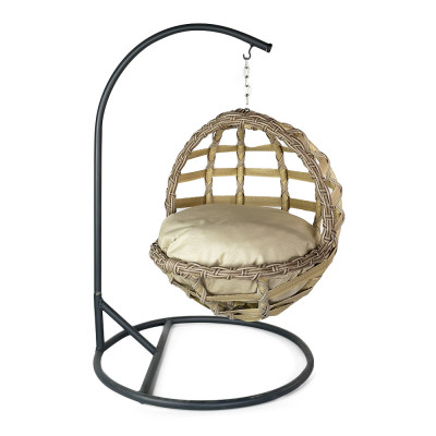 Будкрам купити Підвісне крісло кокон ZOO SWING для тварин, штучний ротанг SNMZ Підвісне крісло кокон ZOO SWING для тварин, штучний ротанг SNMZ 4