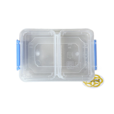 Будкрам купити Харчовий контейнер 500 мл із кришкою на дві секції, пластик, прозорий SNMZ Харчовий контейнер 500 мл із кришкою на дві секції, пластик, прозорий SNMZ 4
