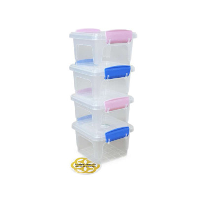 Будкрам купить Пищевой контейнер 500 мл с крышкой, квадратный, пластик, прозрачный SNMZ Пищевой контейнер 500 мл с крышкой, квадратный, пластик, прозрачный SNMZ 5