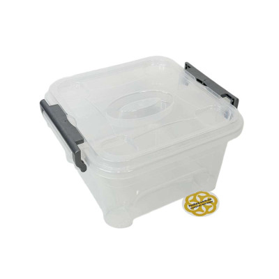 Будкрам купить Пищевой контейнер 5,5Л с крышкой JUMBO, квадратный, пластик, прозрачный SNMZ