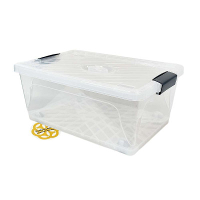 Будкрам купить Контейнер для хранения 40Л JUMBO на колесах, с крышкой, прямоугольный, пластик, прозрачный+подарок SNMZ Контейнер для хранения 40Л JUMBO на колесах, с крышкой, прямоугольный, пластик, прозрачный+подарок SNMZ 5