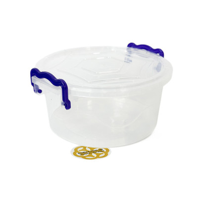Будкрам купить Контейнер для продуктов 2,2Л с крышкой, круглый, пластик, прозрачный SNMZ