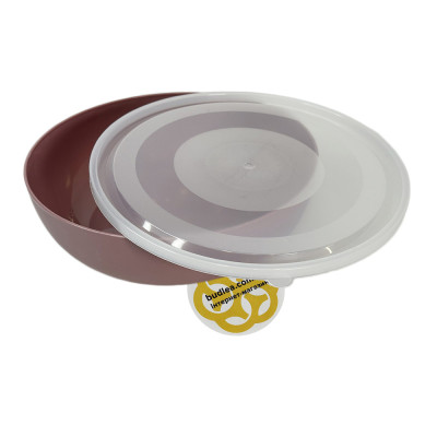 Будкрам купити Контейнер для їжі 2,7Л з кришкою, круглий, пластик, пилка SNMZ Контейнер для їжі 2,7Л з кришкою, круглий, пластик, пилка SNMZ 3