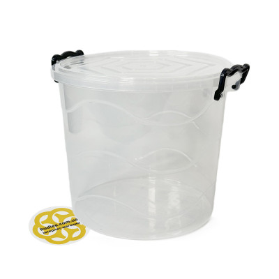 Будкрам купить Пищевой контейнер 7Л с крышкой, круглый, пластик, прозрачный SNMZ Пищевой контейнер 7Л с крышкой, круглый, пластик, прозрачный SNMZ 2