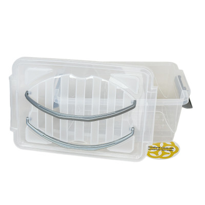 Будкрам купить Пищевой контейнер 5Л STYLE с крышкой и ручками, прямоугольный, пластик, прозрачный SNMZ Пищевой контейнер 5Л STYLE с крышкой и ручками, прямоугольный, пластик, прозрачный SNMZ 4