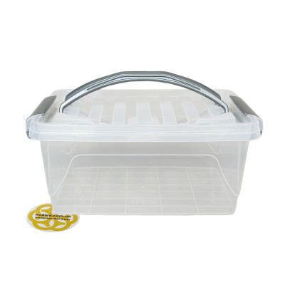 Будкрам купить Пищевой контейнер 5Л STYLE с крышкой и ручками, прямоугольный, пластик, прозрачный SNMZ