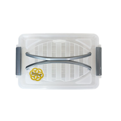 Будкрам купить Пищевой контейнер 5Л STYLE с крышкой и ручками, прямоугольный, пластик, прозрачный SNMZ Пищевой контейнер 5Л STYLE с крышкой и ручками, прямоугольный, пластик, прозрачный SNMZ 3