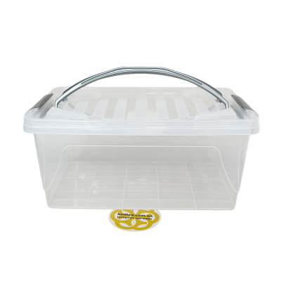 Будкрам купить Пищевой контейнер 10Л STYLE с крышкой и ручками, прямоугольный, пластик, прозрачный SNMZ