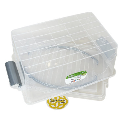 Будкрам купить Пищевой контейнер 10Л STYLE с крышкой и ручками, прямоугольный, пластик, прозрачный SNMZ Пищевой контейнер 10Л STYLE с крышкой и ручками, прямоугольный, пластик, прозрачный SNMZ 4