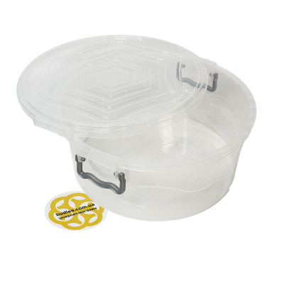Будкрам купить Пищевой контейнер 5Л с крышкой, круглый, пластик, прозрачный SNMZ Пищевой контейнер 5Л с крышкой, круглый, пластик, прозрачный SNMZ 2