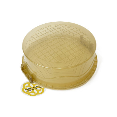 Будкрам купити Харчовий контейнер 4Л з кришкою, круглий, пластик, прозорий беж SNMZ Харчовий контейнер 4Л з кришкою, круглий, пластик, прозорий беж SNMZ 2