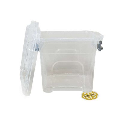 Будкрам купити Харчовий контейнер 8Л із кришкою JUMBO, квадратний, пластик, прозорий SNMZ Харчовий контейнер 8Л із кришкою JUMBO, квадратний, пластик, прозорий SNMZ 3