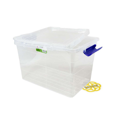 Будкрам купить Пищевой контейнер 15Л MAX с крышкой прямоугольный, пластик, прозрачный SNMZ