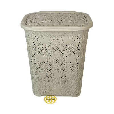 Будкрам купить Корзина для белья с крышкой LACE, пластик SNMZ Корзина для белья с крышкой LACE, пластик SNMZ 5