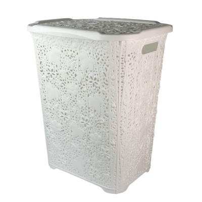 Будкрам купить Корзина для белья с крышкой LACE, пластик SNMZ Корзина для белья с крышкой LACE, пластик SNMZ 6