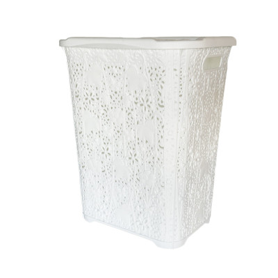 Будкрам купить Корзина для белья с крышкой LACE, пластик SNMZ Корзина для белья с крышкой LACE, пластик SNMZ 2